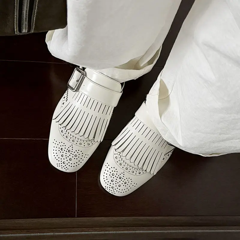 Winslow Fringe Leather Loafers - Image 13