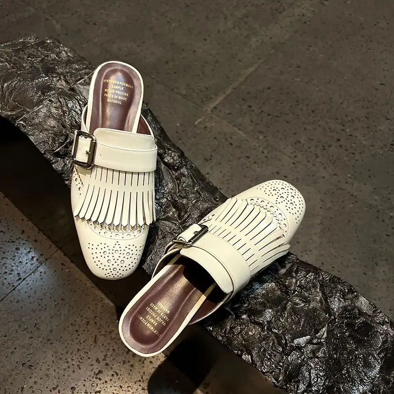 Winslow Fringe Leather Loafers - Image 15