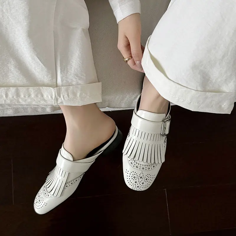 Winslow Fringe Leather Loafers - Image 6