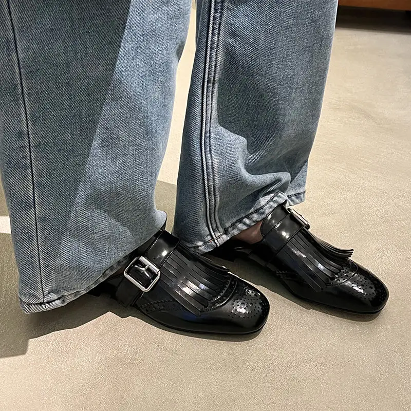 Winslow Fringe Leather Loafers - Image 7