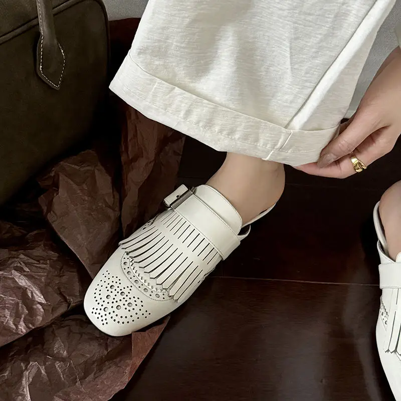 Winslow Fringe Leather Loafers - Image 9