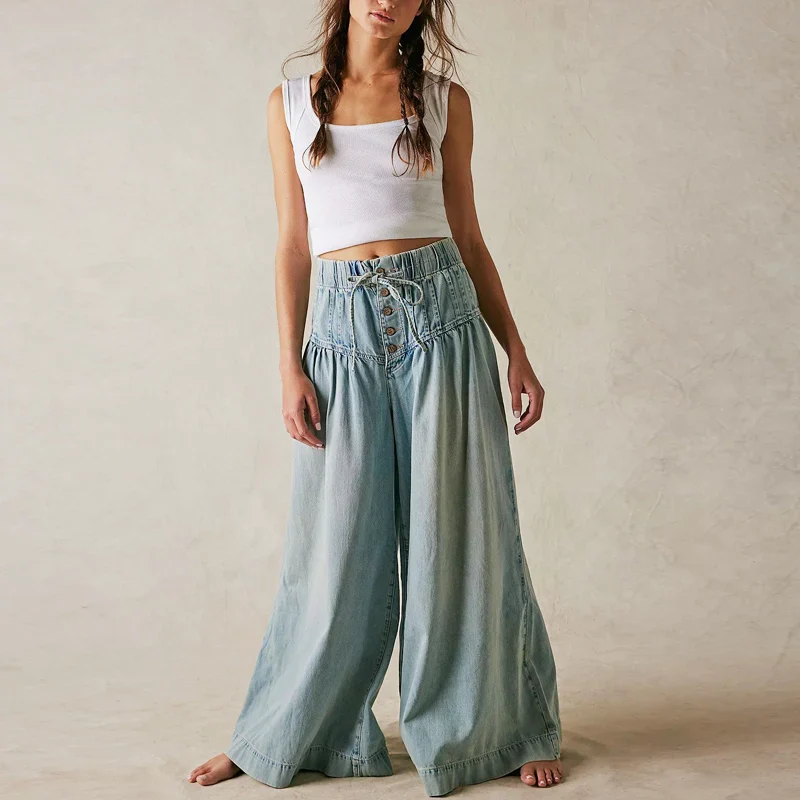 Aria Women's Pull-On Chambray Jeans - Image 13