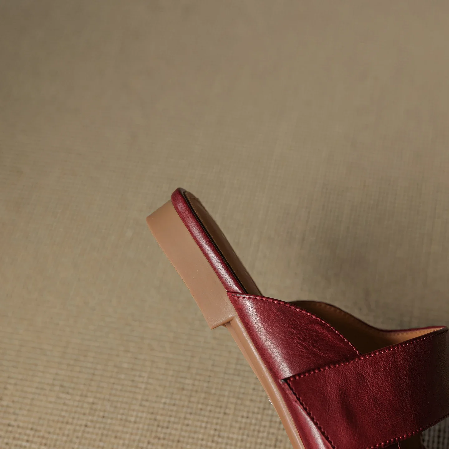 Women’s Leather Square Toe Chunky Heel Mules - Image 33
