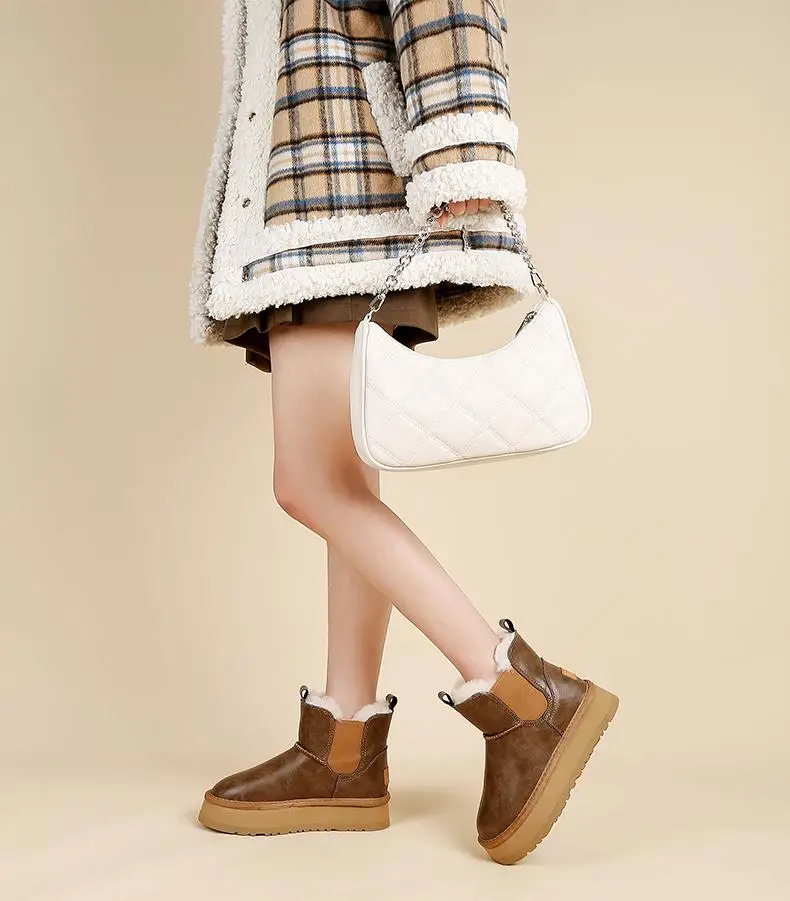 Women's Holmstead Leather Fur Boots - Image 14