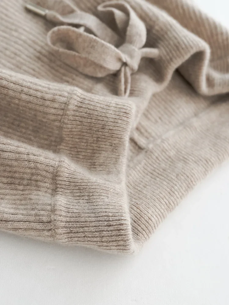 Wool Knitted Wide Leg Pants - Image 10