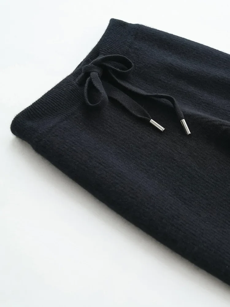 Wool Knitted Wide Leg Pants - Image 28